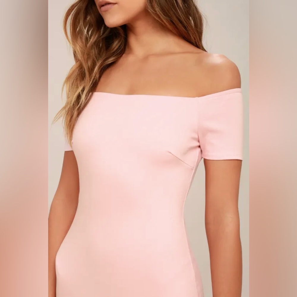 Lulus of the shoulder body con dress